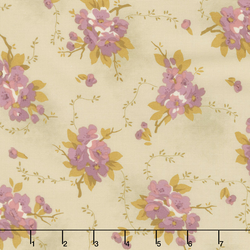 Bed of Roses - Dahlia Greige Yardage