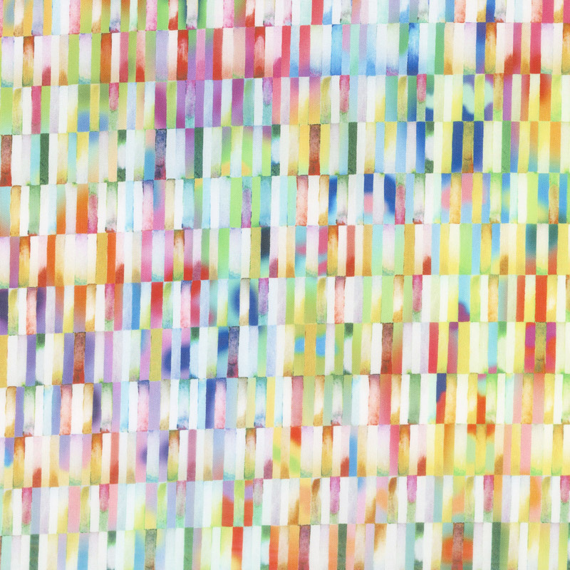 Gradients - Multi Bars Multi Digitally Printed Yardage