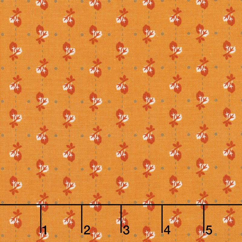 Autumn Love - Leaves Orange Yardage