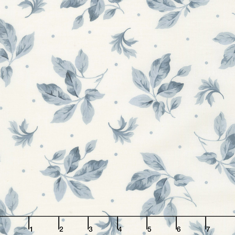 English Countryside - Spaced Leaves Natural Yardage