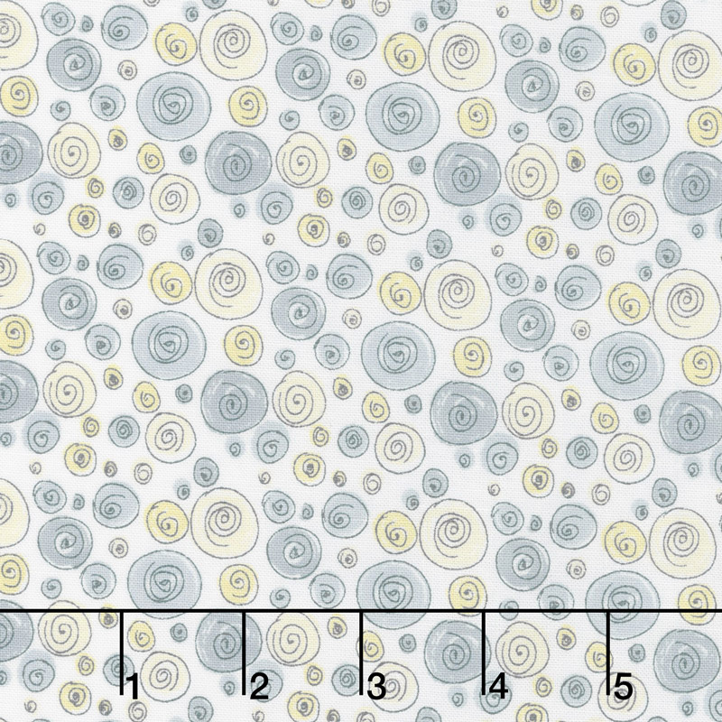Road Trippin' - Doodle Dot Grey Yardage