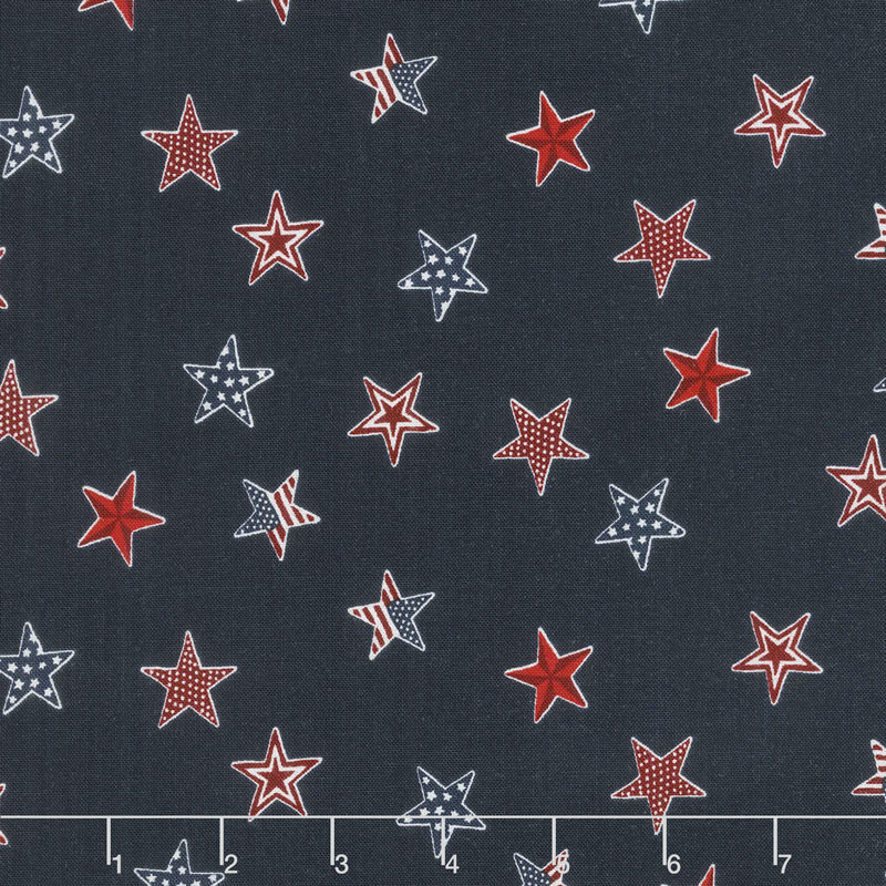 Celebrate America! - Stars Navy Yardage