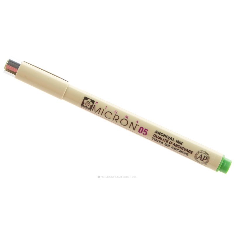 Pigma Micron 05 Pen .45mm Fresh Green