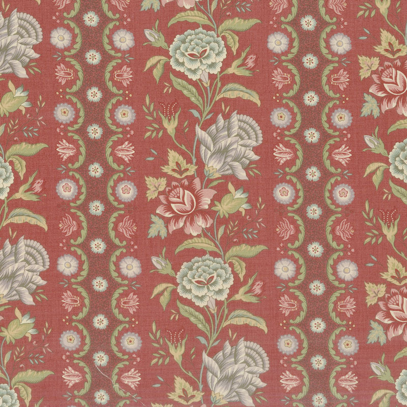 Jardin de Versailles - Botanique Rouge Yardage