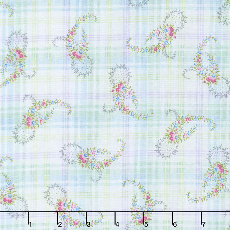 Morning in the Garden - Paisley Blue Yardage