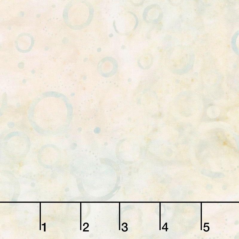 Icing on the Cake Batiks - Floating Circles Ivory Yardage