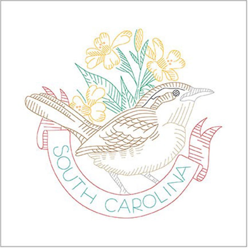 Birds of Liberty - South Carolina Digitally Printed Panel