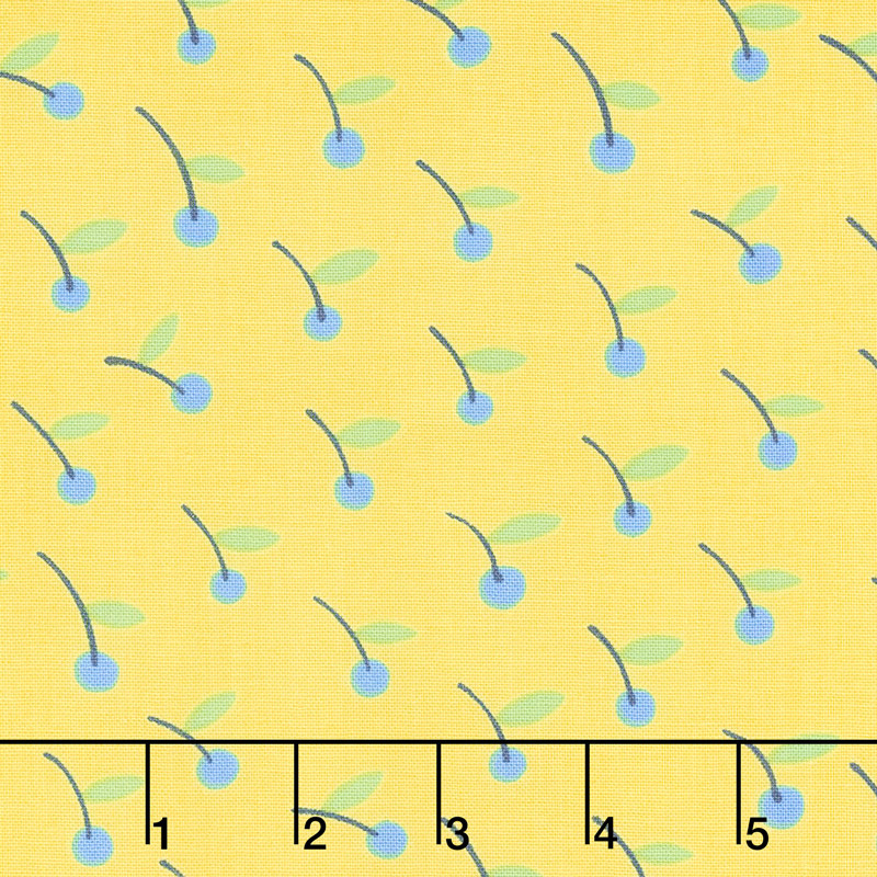 Only You - Cherries Yellow Yardage