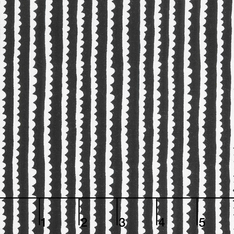 Black & White - Hedgerows Black Yardage