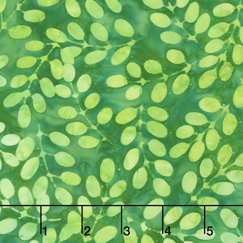 Artisan Batiks - Color Source 8 - Oval Leaves Grass Yardage