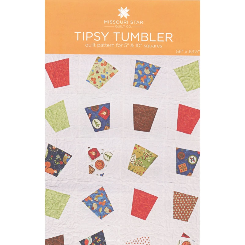 Tipsy Tumbler Quilt Pattern by MSQC