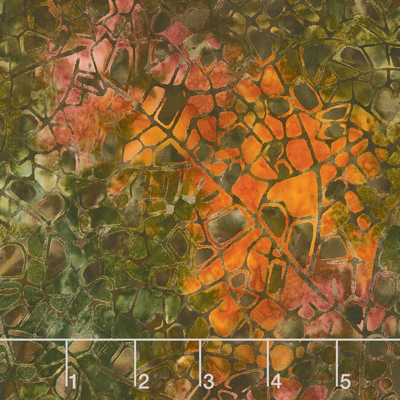 Artisan Batiks - Cornucopia 8 Mosaic Texture Nature Yardage