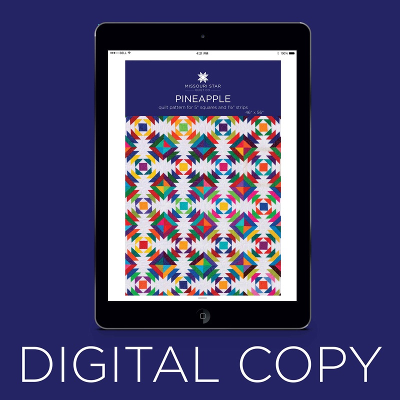 Digital Download - Pineapple Quilt Pattern by MSQC