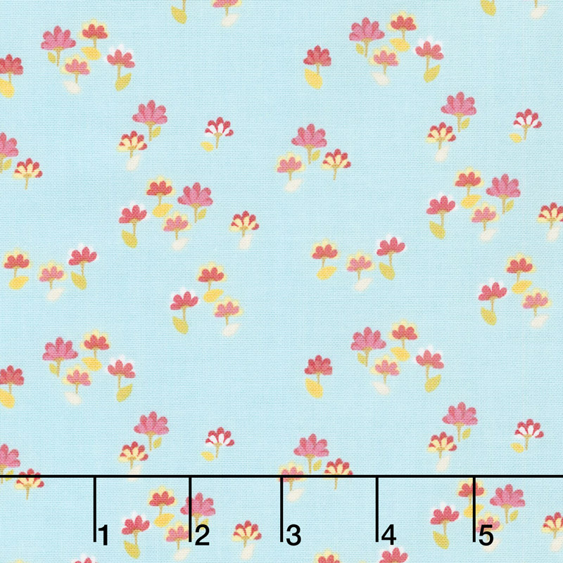 Hand Picked - Geranium Aqua Yardage