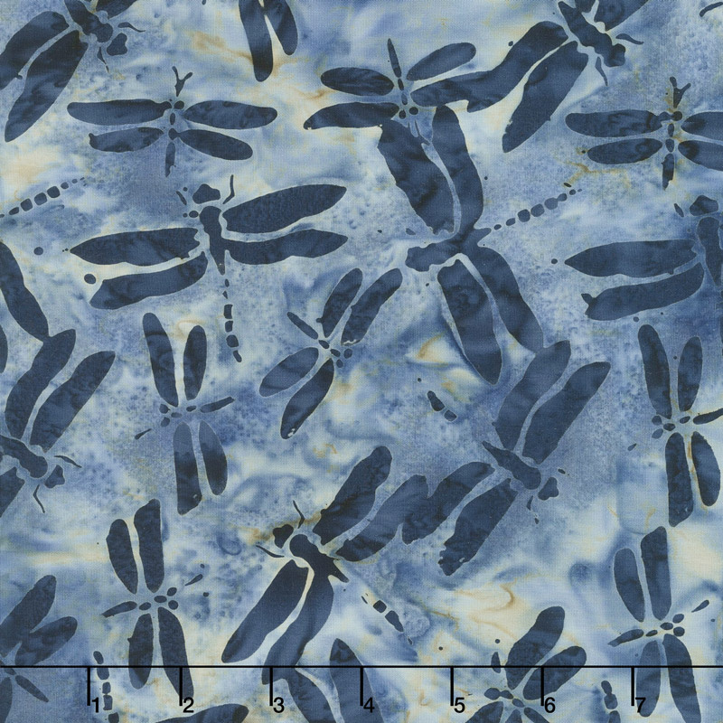 London Fog Batiks - Dragonfly Baja Yardage