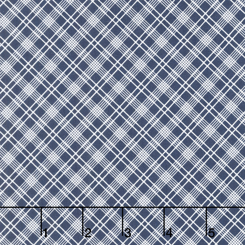 Sunnyside Ave. - Plaid Navy Yardage