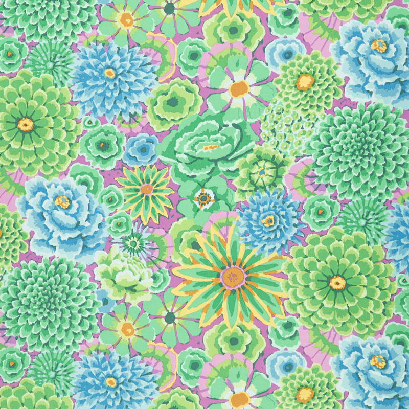 Kaffe Fassett Collective Fall 2018 - Day Enchanted Green Yardage