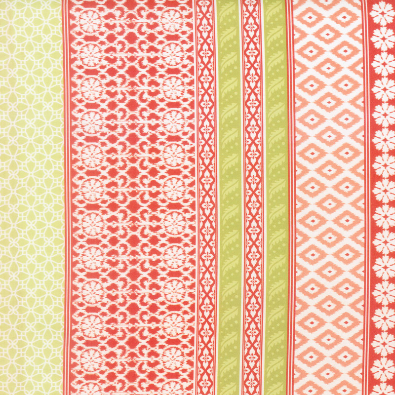 Club Havana - Island Ikat Coral Yardage