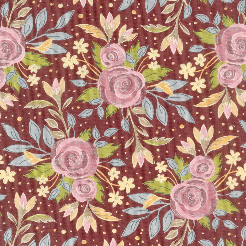 Nova - Choose Happy Wild Ginger Yardage