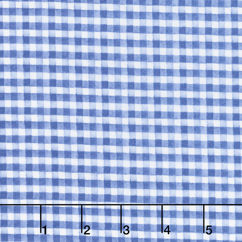 Berry Sweet - Gingham Blue Yardage