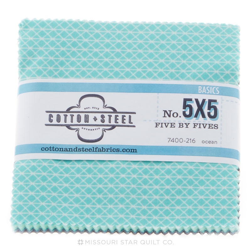 Cotton + Steel Basics Ocean Charm Pack