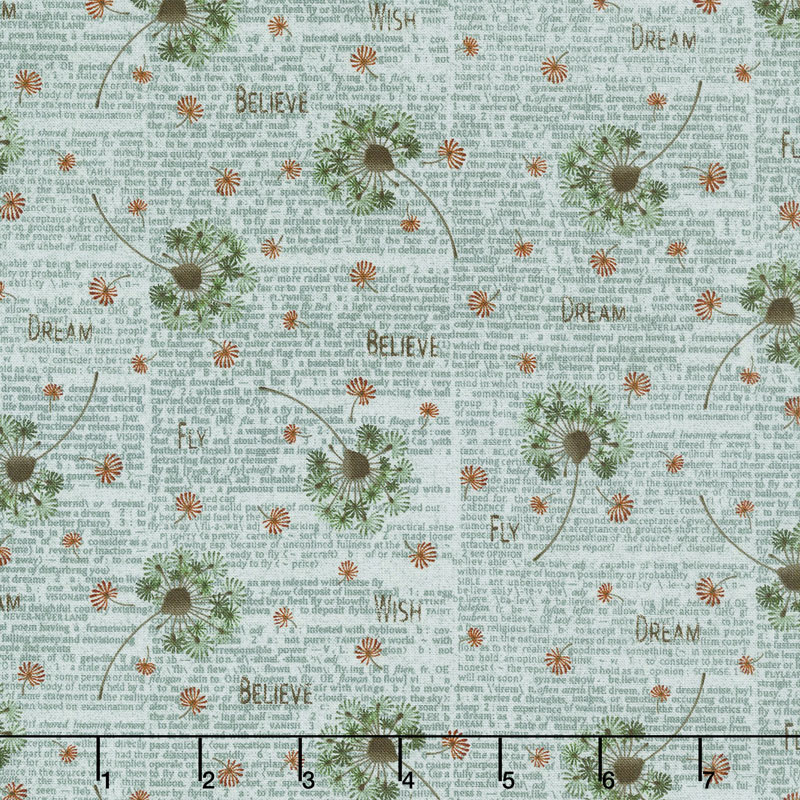 Itty Bitty - Dandelion Green Toss Yardage