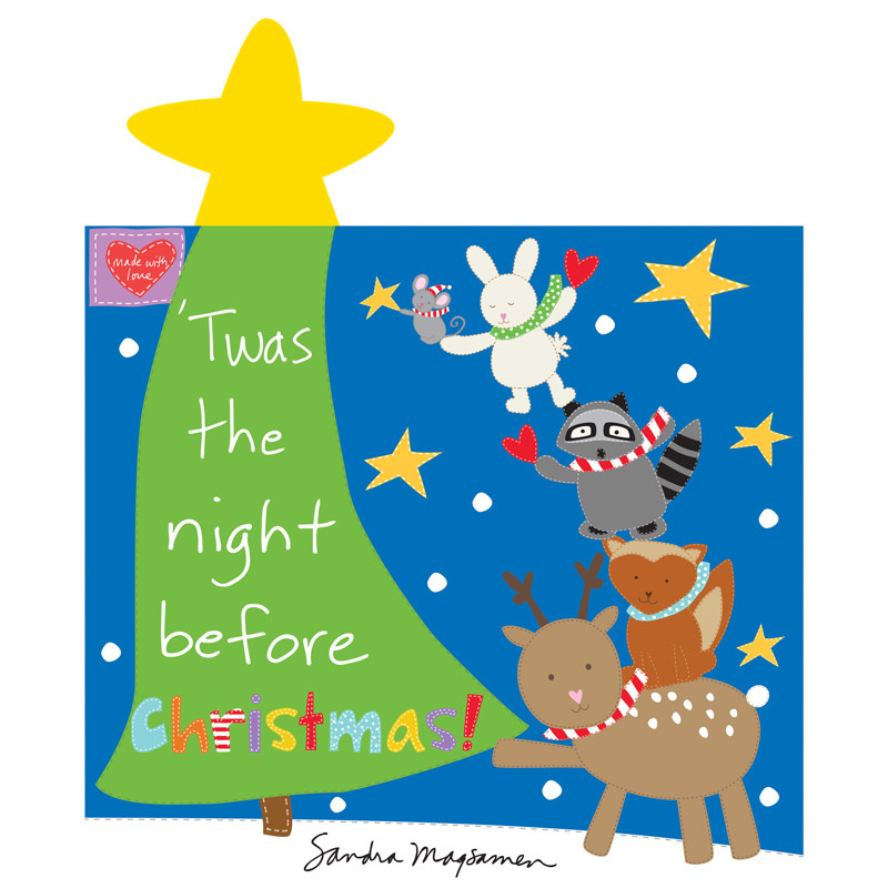 Huggable & Lovable Books - Twas the Night Before Christmas Book Panel