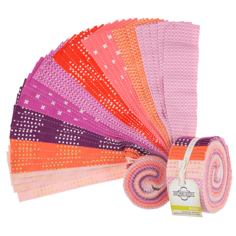 Cotton + Steel Basics Berry Spindle Strips