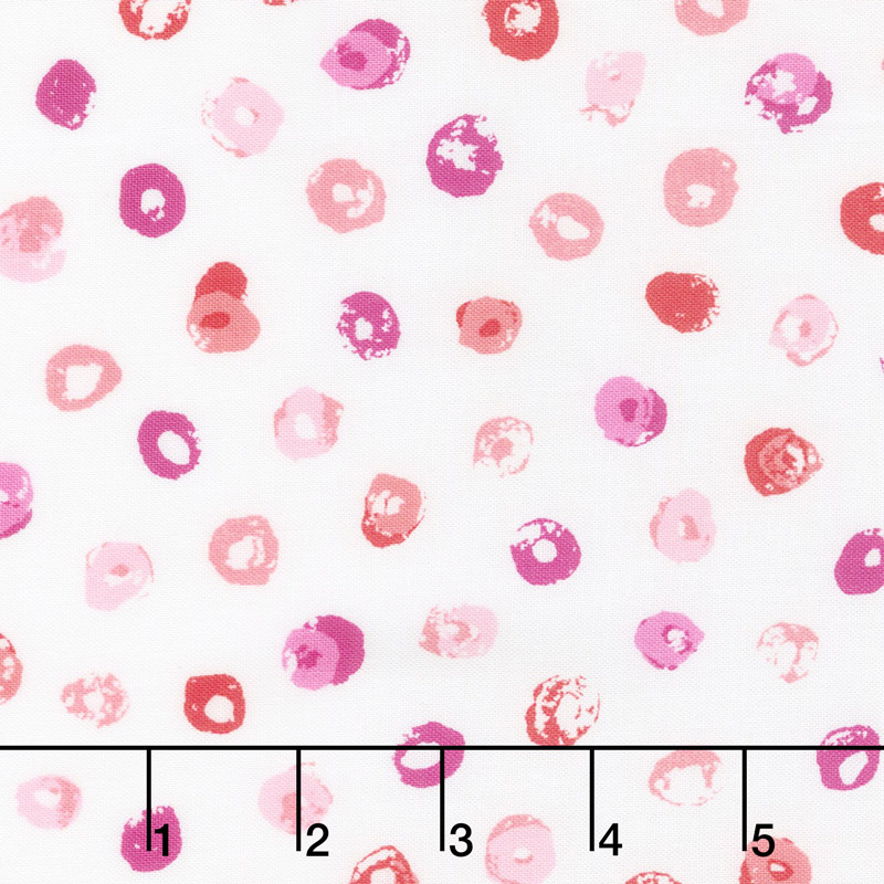 Top Drawer - Multi Dot Coral Yardage