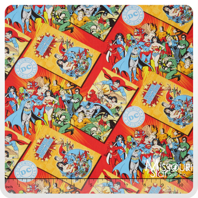 DC Comics - Comic Book Covers Red Yardage