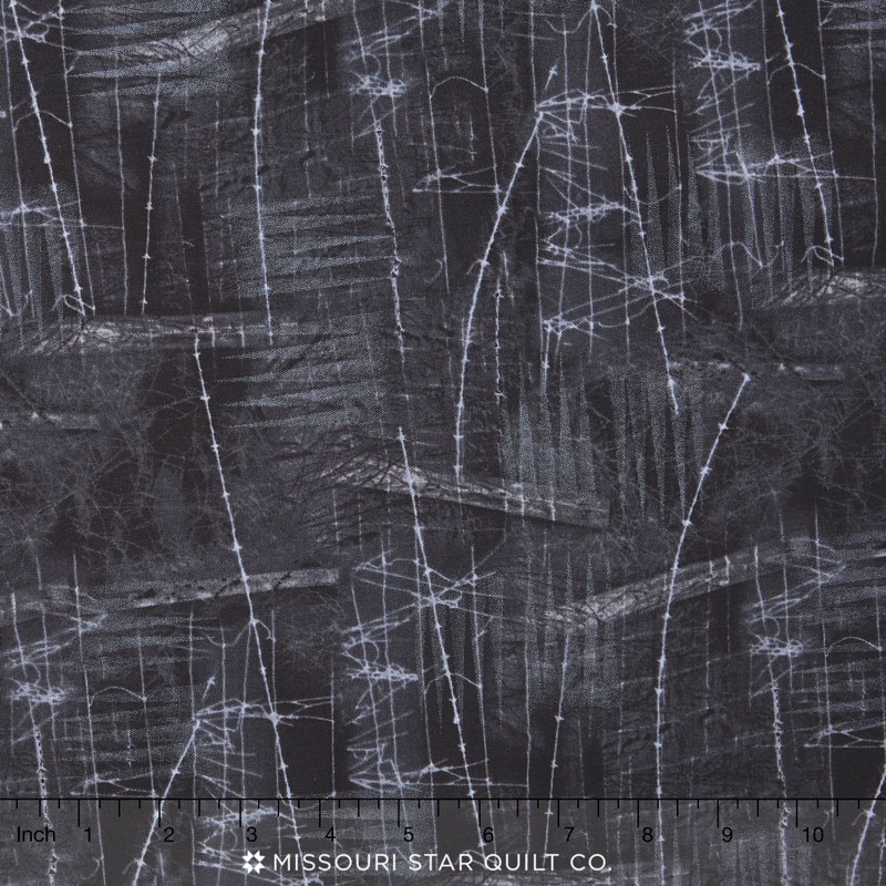 The Forever Collection - Barbed Wire at Night Graphite Yardage