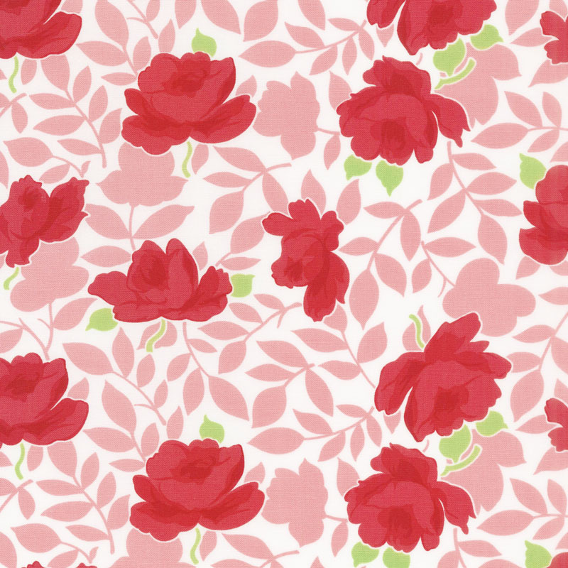 Little Snippets - Vintage Rose Coral Yardage