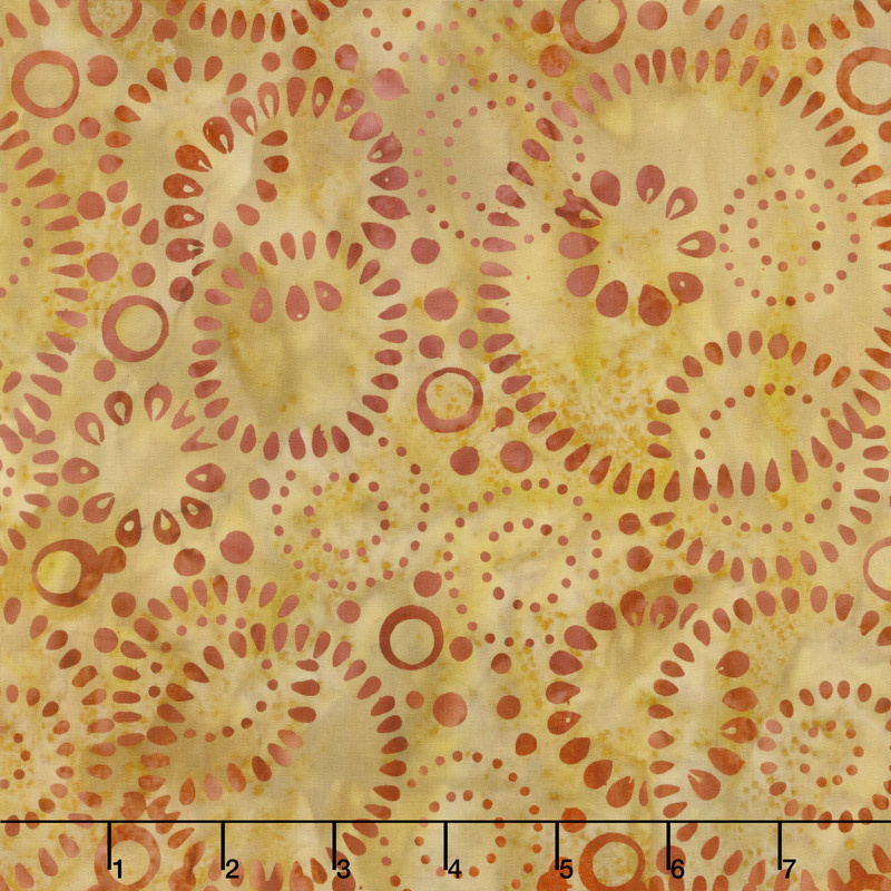 Tonga Batiks - Nutmeg Bubbles Terra Yardage
