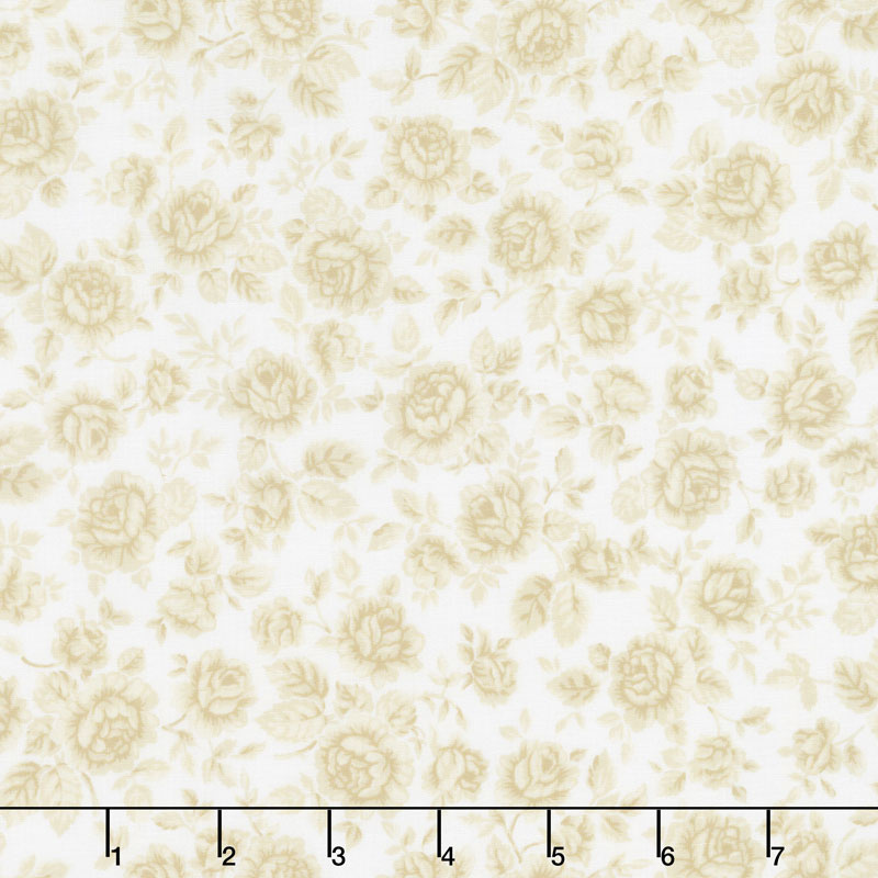 Eaton Place - Roses Ivory Yardage