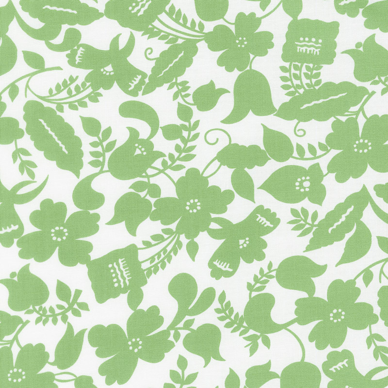 Feed Sacks: Red Rover - Ruby Botanica Clover Yardage