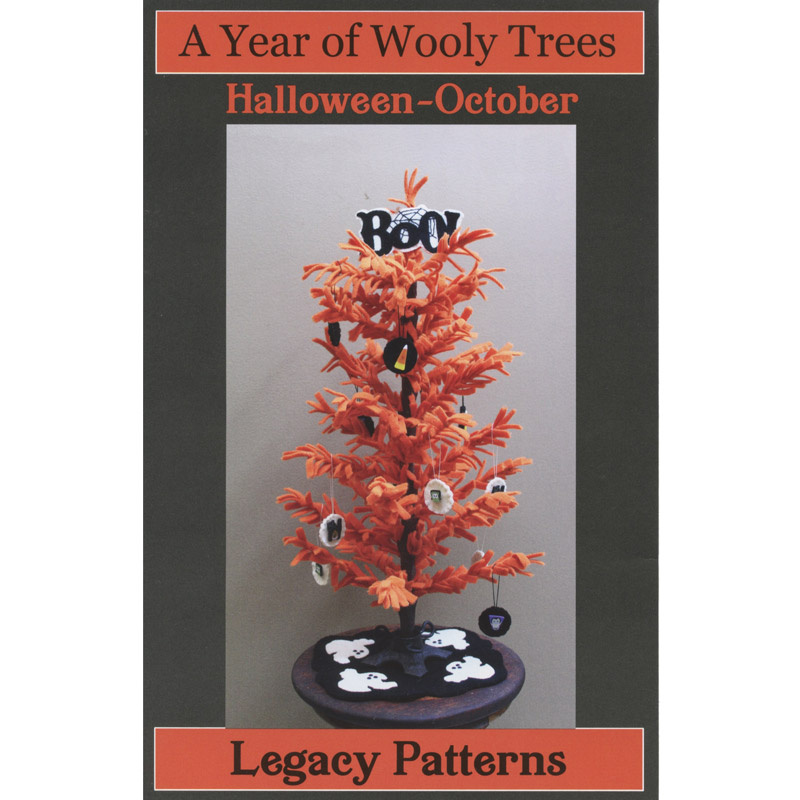 A Year of Wooly Trees Pattern - October Halloween