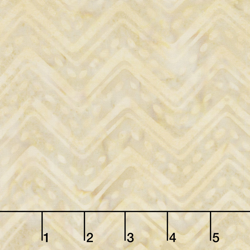 Cream of the Crop Batiks - Chevron Tan Green Yardage