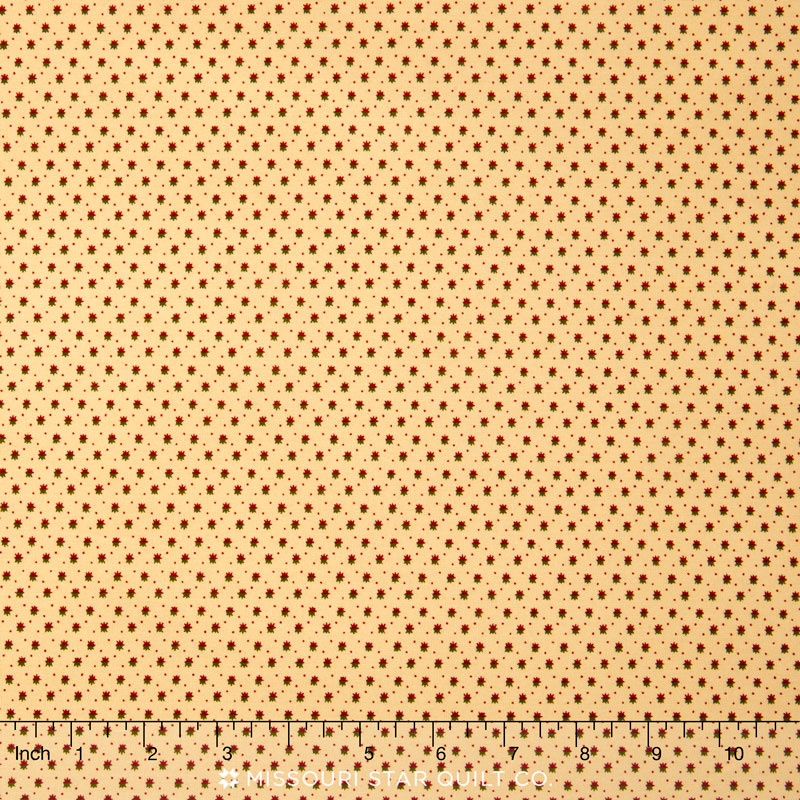 Christmas Gatherings - Flurry Parchment Juniper Yardage