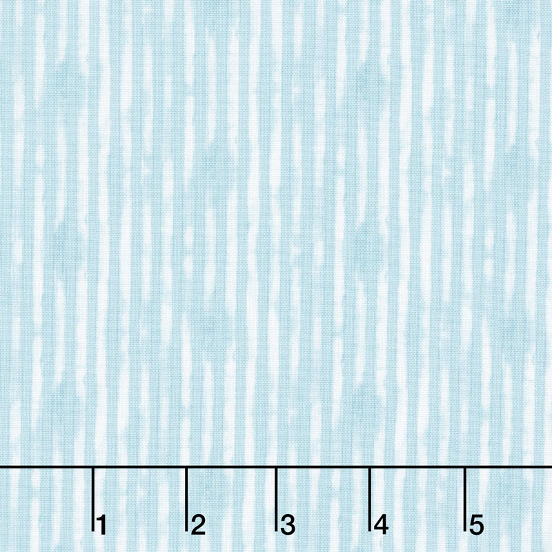 Abbie - Stripe Aqua Yardage