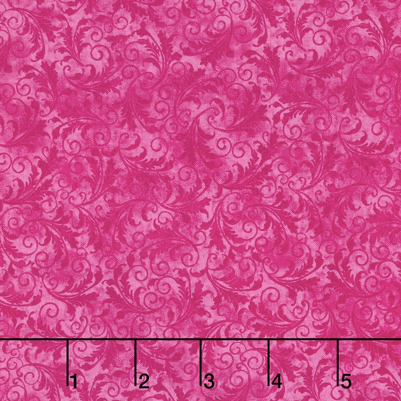 Echo - Tonal Filigree Flamingo Yardage