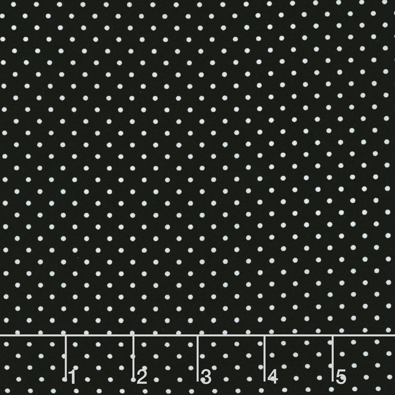 Swiss Dot White Swiss Dot on Black Yardage Riley Blake Design...