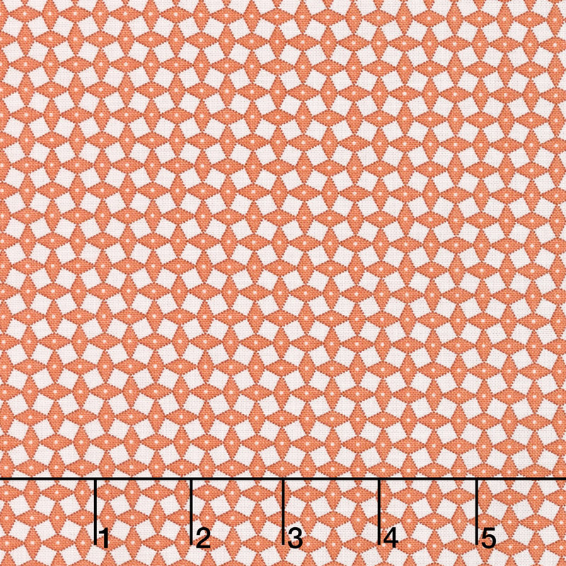 Lottie Ruth - Diamonds Orange Yardage