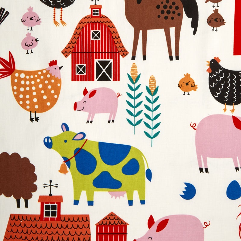 In the Kitchen - E-I-E-I-O Natural Yardage