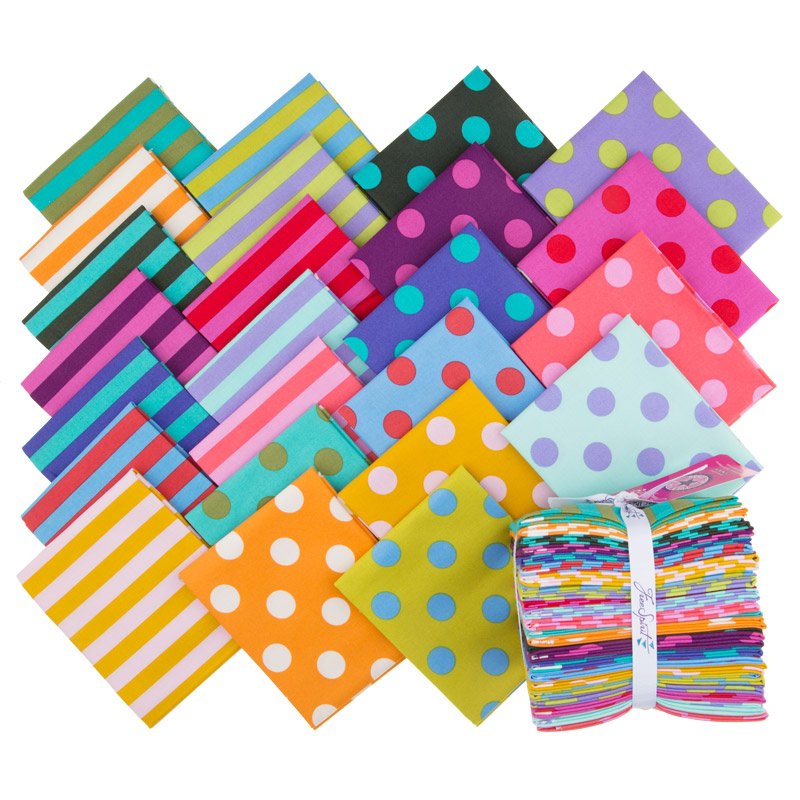 Tula Pink's All Stars Pom Poms & Stripes Fat Quarter Bundle
