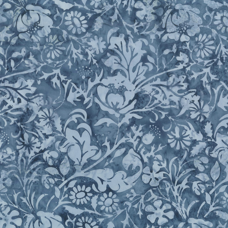London Fog Batiks - Cherwell French Blue Yardage