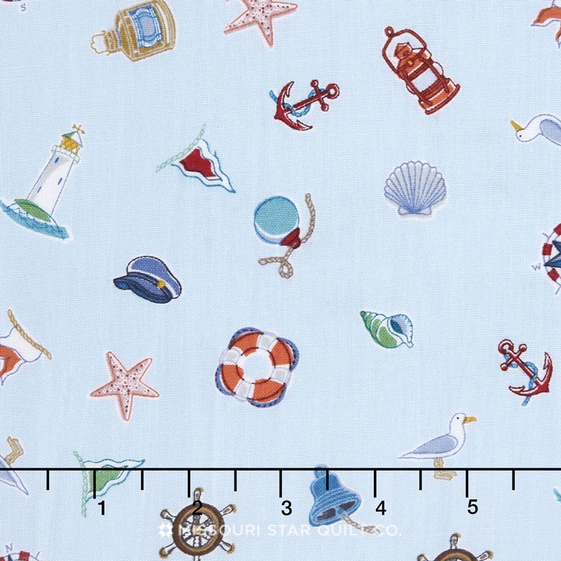 Marina - Icon Scatter Blue Yardage