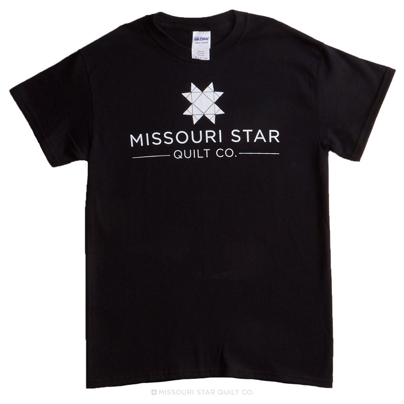 Missouri Star Black with White Logo T-Shirt - 3XL