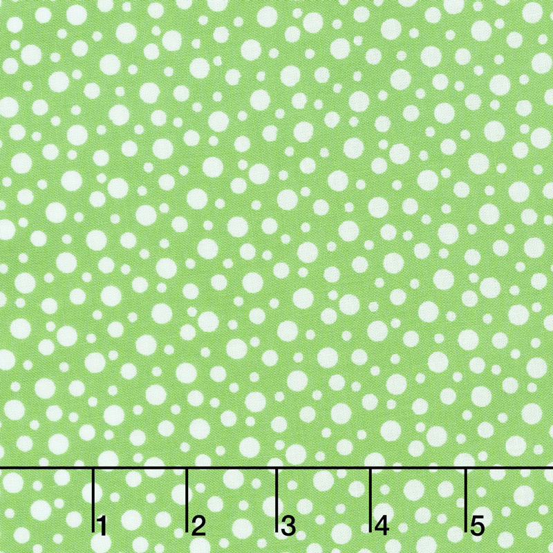 Adeline - Dots Green Yardage