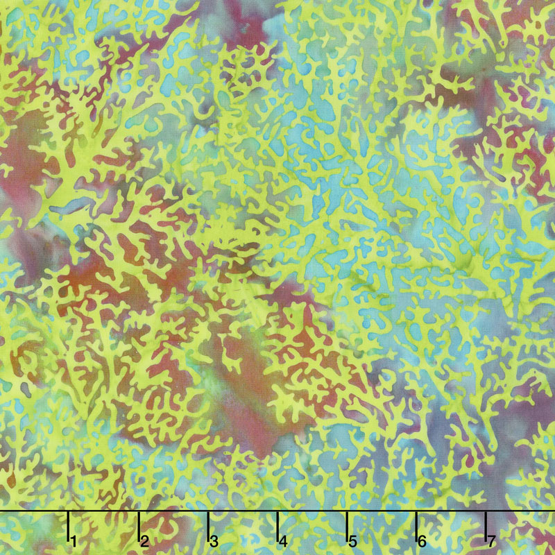 Magical Reef Batiks - Coral Baja Bright Yardage