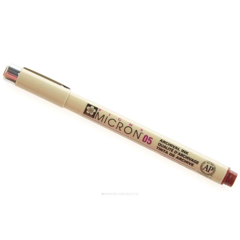 Pigma Micron 05 Pen .45mm Burgundy